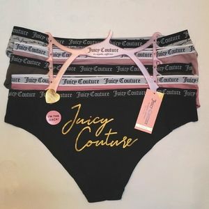Juicy Couture Cotton Panties 5 Pack Size L